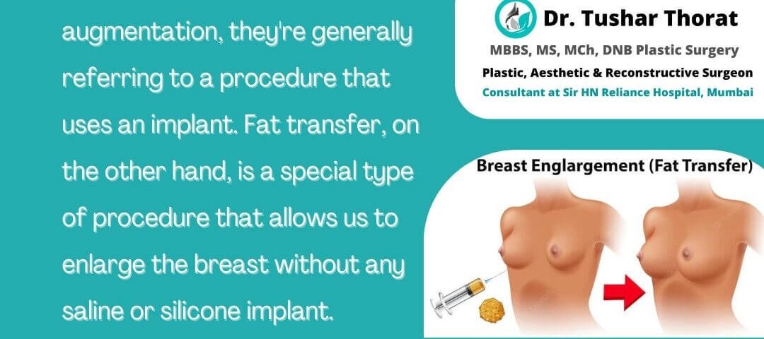 Difference between breast implants and fat transfer